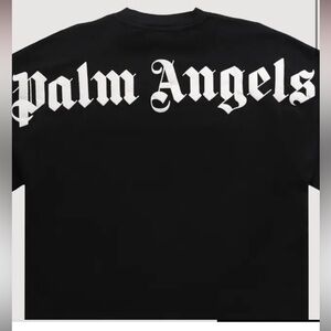 Palm Angels classic logo over Black Tee, size L